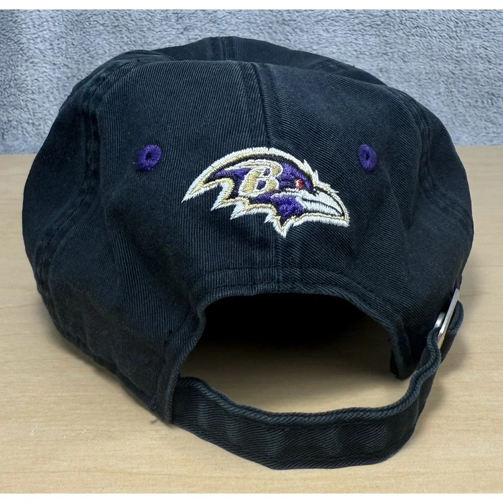 Reebok Baltimore Ravens Script Classic Strapback‎ Hat Black & Purple